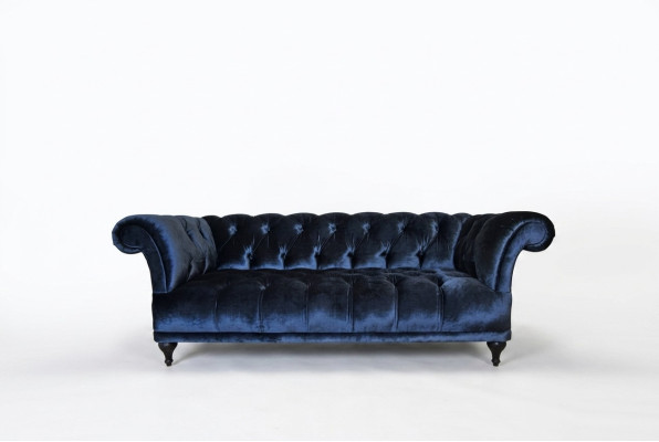 Chesterfield Sofa Polster Designer Couchen Sofas Garnitur Textil Stoff Textil 10