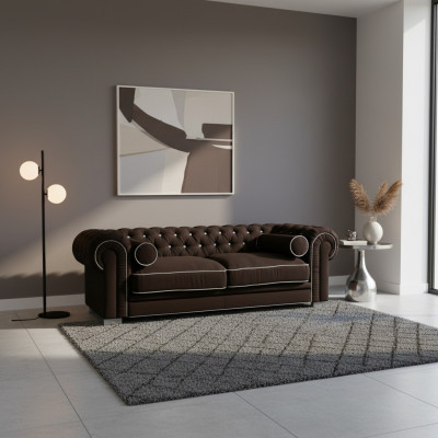 Chesterfield Sofa 3 SITZER Polster Designer Couchen Sofas Garnitur SL Sofa 26