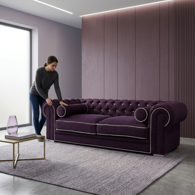 Chesterfield Sofa 3 SITZER Polster Designer Couchen Sofas Garnitur SL Sofa 27