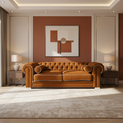 Chesterfield Sofa 3 SITZER Polster Designer Couchen Sofas Garnitur SL Sofa 30