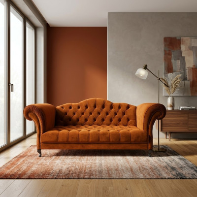 Chesterfield Sofa 3 SITZER Polster Designer Couchen Sofas Garnitur SL Sofa 48