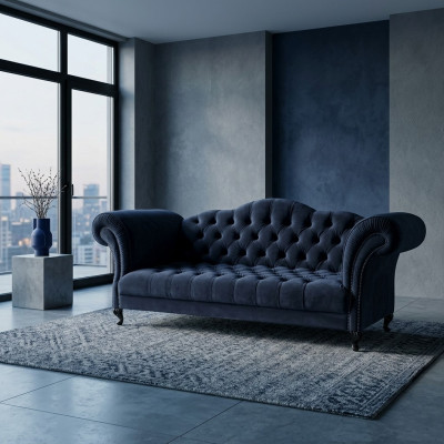 Chesterfield Sofa 3 SITZER Polster Designer Couchen Sofas Garnitur SLIII Sofa №2