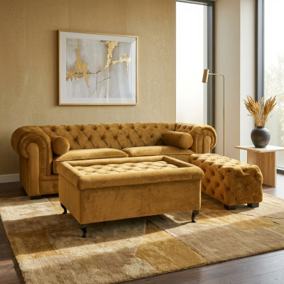 Chesterfield Sofa Polster Designer Couchen Sofas Garnitur Couch SLIII Sofa №22