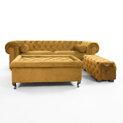 Chesterfield Sofa Polster Designer Couchen Sofas Garnitur Couch SLIII Sofa №22