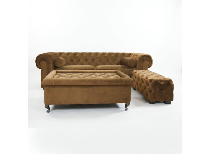 Chesterfield Sofa Polster Designer Couchen Sofas Garnitur Couch SLIII Sofa №25