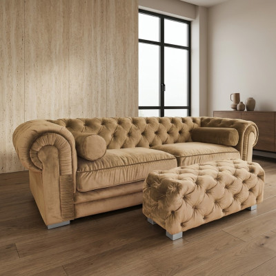 Chesterfield Sofa Polster Designer Couchen Sofas Garnitur Couch SLIII Sofa №40