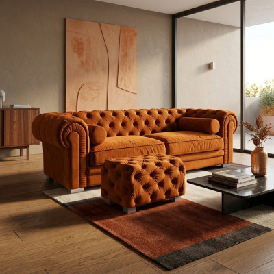 Chesterfield Sofa Polster Designer Couchen Sofas Garnitur Couch SLIII Sofa №41