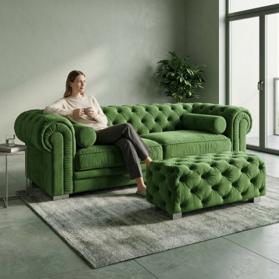 Chesterfield Sofa Polster Designer Couchen Sofas Garnitur Couch SLIII Sofa №42