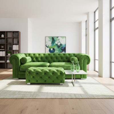 Chesterfield Sofa Polster Designer Couchen Sofas Garnitur Couch SLIII Sofa №42