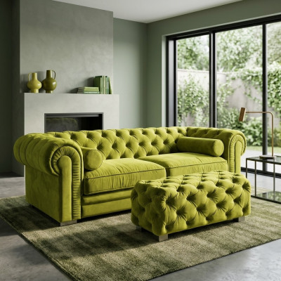 Chesterfield Sofa Polster Designer Couchen Sofas Garnitur Couch SLIII Sofa №43