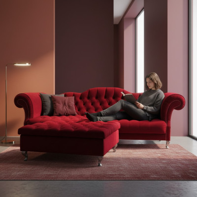 Chesterfield Sofa Polster Designer Couchen Sofas Garnitur Couch SLIII Sofa №46