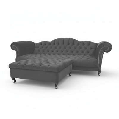 Chesterfield Sofa Polster Designer Couchen Sofas Garnitur Couch SLIII Sofa №47
