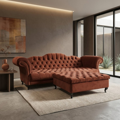 Chesterfield Sofa Polster Designer Couchen Sofas Garnitur Couch SLIII Sofa №48