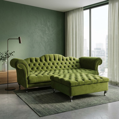 Chesterfield Sofa Polster Designer Couchen Sofas Garnitur Couch SLIII Sofa №57