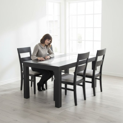 Tisch Esstisch Holztisch XXL Konferenztisch S32 90x170cm Ausziehbar