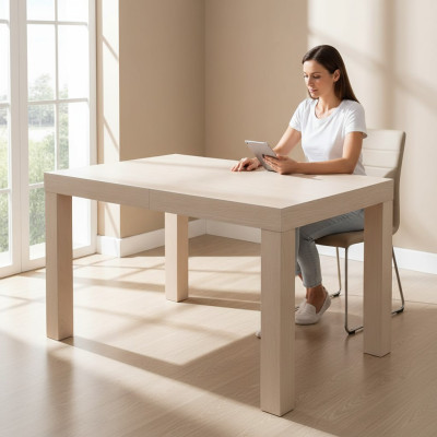 Tisch Esstisch Holztisch XXL Konferenztisch 90x180cm Ausziehbar 180x240cm