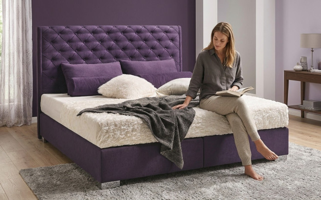 Design Polster Bett Betten Leder Doppel Hotel Ehe Schlafzimmer Boxspring Box Neu