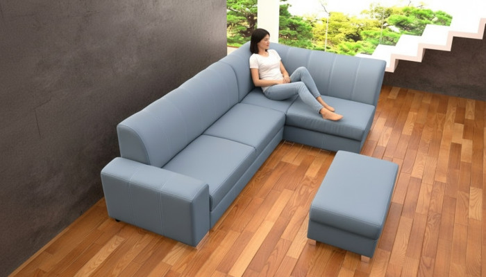 Sofa Schlafsofa Designer Sofa mit Bettfunktion + Bettkasten Ecksofa Couch NEU