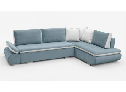 Sofa Schlafsofa Designer Sofa mit Bettfunktion + Bettkasten Ecksofa Couch *NEU*