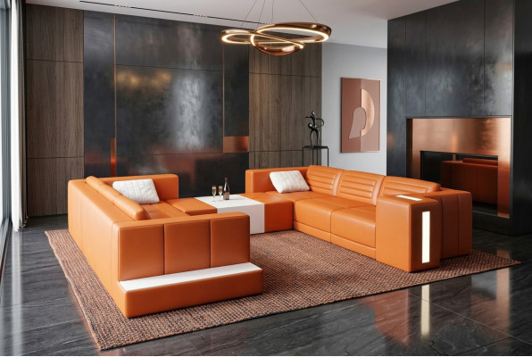 Moderne Elegantes Design Wohnzimmersofas Polstermöbel U-Form für Ihr Zuhause