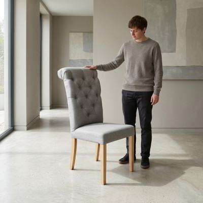 Chestefield Lounge Club Stuhl Esszimer Lehn Relax Polster Stühle Sessel  Antoine