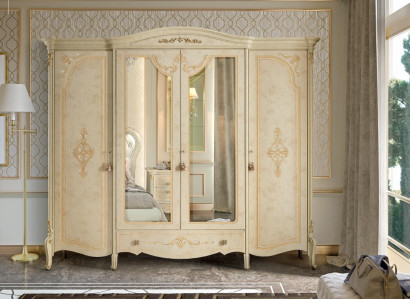 Kleiderschrank Schrank Barock Stil Möbel Klassische Schlafzimmer Schränke Holz