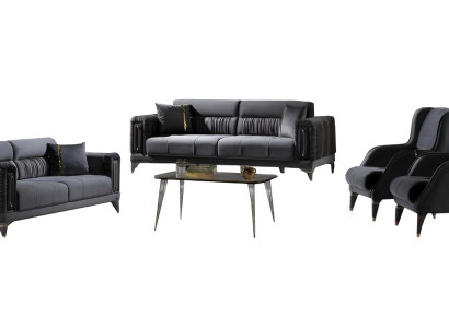 Wohnzimmermöbel Set Sofa 3+3+1+1 Sitzer Moderne Wohnzimmermöbel 4tlg Design