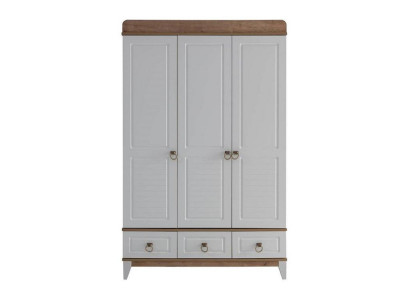 Moderner Kleiderschrank mit drei Türen und Schubladen Stilvolles Design