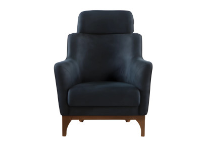 Stilvolle Sessel Blau Hochwertige Lounge Designer Lehn Sessel 1 Sitzer Polster