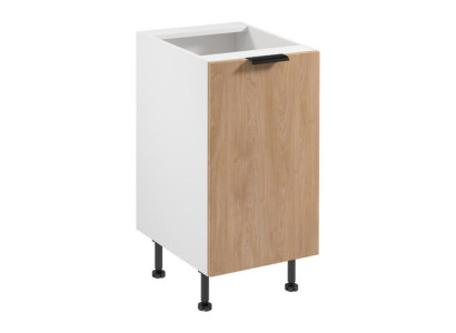 Unterer Küchenschrank Unterschrank Schrank Weiß-Beige Küche Küchenzeile