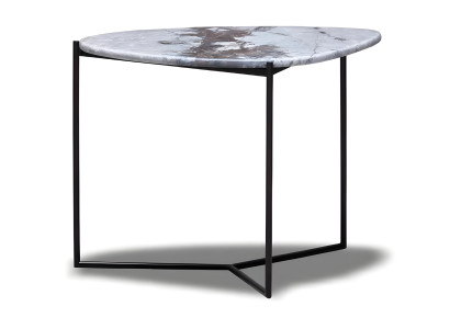 Moderner grauer Couchtisch aus Metall