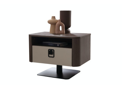 Nachttische aus Holz in Braun, eleganter Stil, zeitloses Design