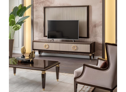 TV-Lowboard & Wandpaneel – stilvolles Wohnzimmer-Set