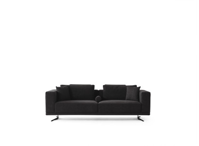 Modernes graues Stoffsofa für Wohnzimmer