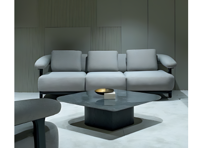 Sofa Dreisitzer Couch Wohnlandschaft Modern Funktional Elegant