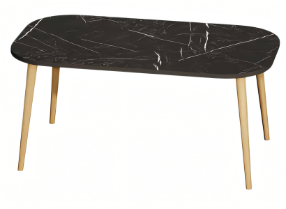 Moderner schwarzer Couchtisch aus Holz