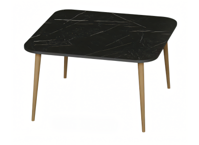 Schwarzer Holztisch modern elegant für Wohnzimmer