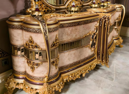 Klassisches Sideboard Designer Wohnzimmer Anrichte Edle Holz Möbel