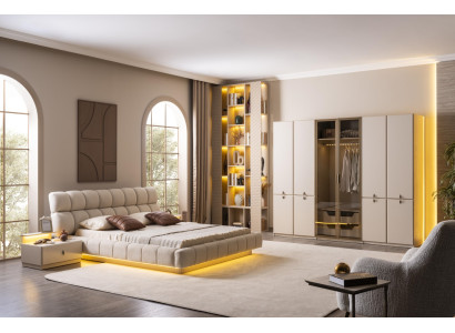 Moderner Komfort – ein schlichtes Schlafzimmer in stilvollem Design.