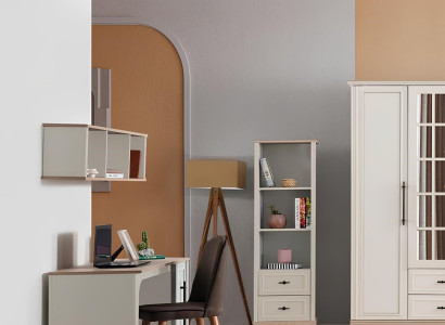 Designer Schlafzimmer Set Schreibtisch Moderner Wandschrank Regal