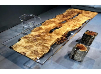 Transparenter Epoxidtisch Luxuriöse Esszimmer Tische Designer Möbel
