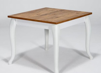 Weiß-Brauner Küchentisch Designer Esszimmer Holzmöbel Esstisch