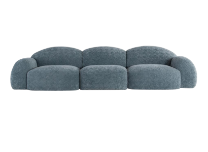Weiches komprimierbares graues Stoffsofa Faltsofa für das Wohnzimmer