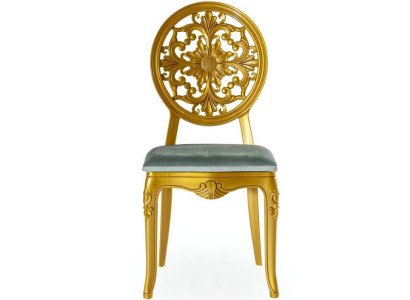Stuhl mit Rückenlehne in Gold Stuhl für zu Hause Esszimmerstuhl