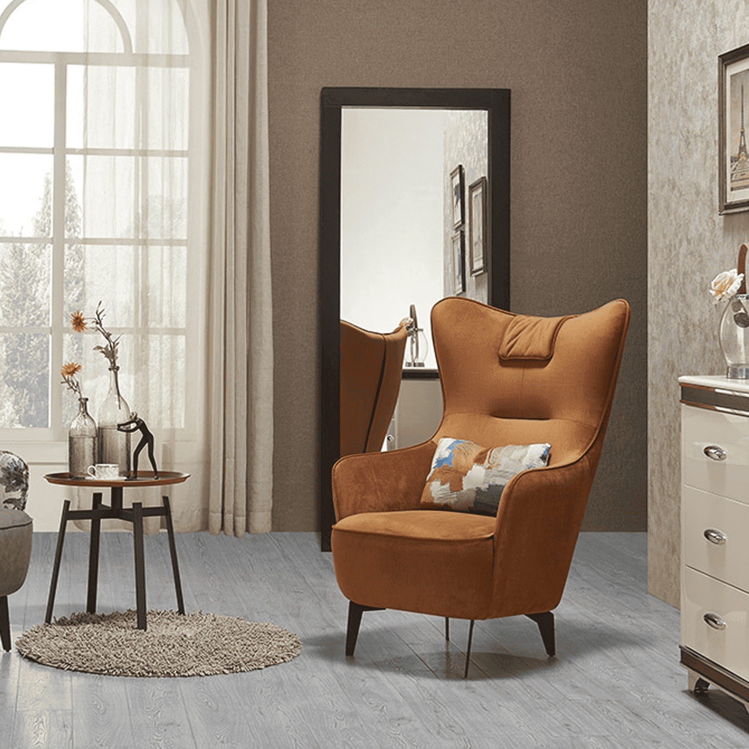 sofa marrom